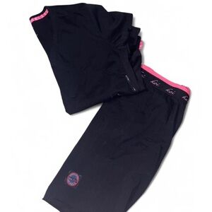 Black and Pink Scrub Pants